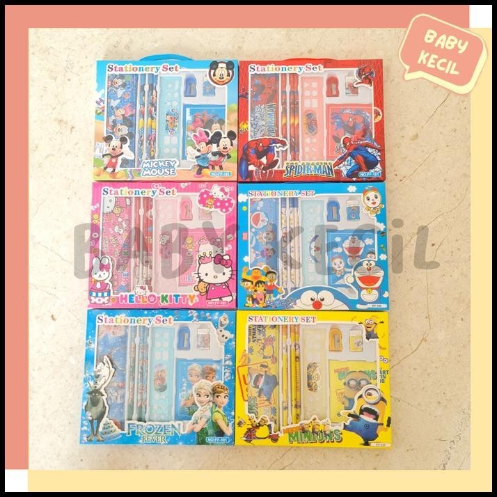 

TERMURAH PAKET ALAT TULIS SET 8IN 1 / STATIONARY SET 8 IN 1 / PAKET ALAT TULIS