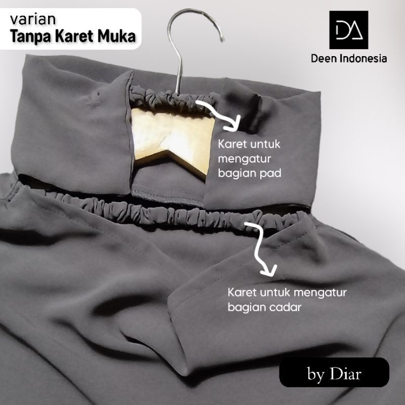 NR4 FRENCH KHIMAR INSTAN JUMBO LONG OVAL BAHAN MALIKA ARABIAN PREMIUM SERIES HAWA FK INSTAN FK KARET