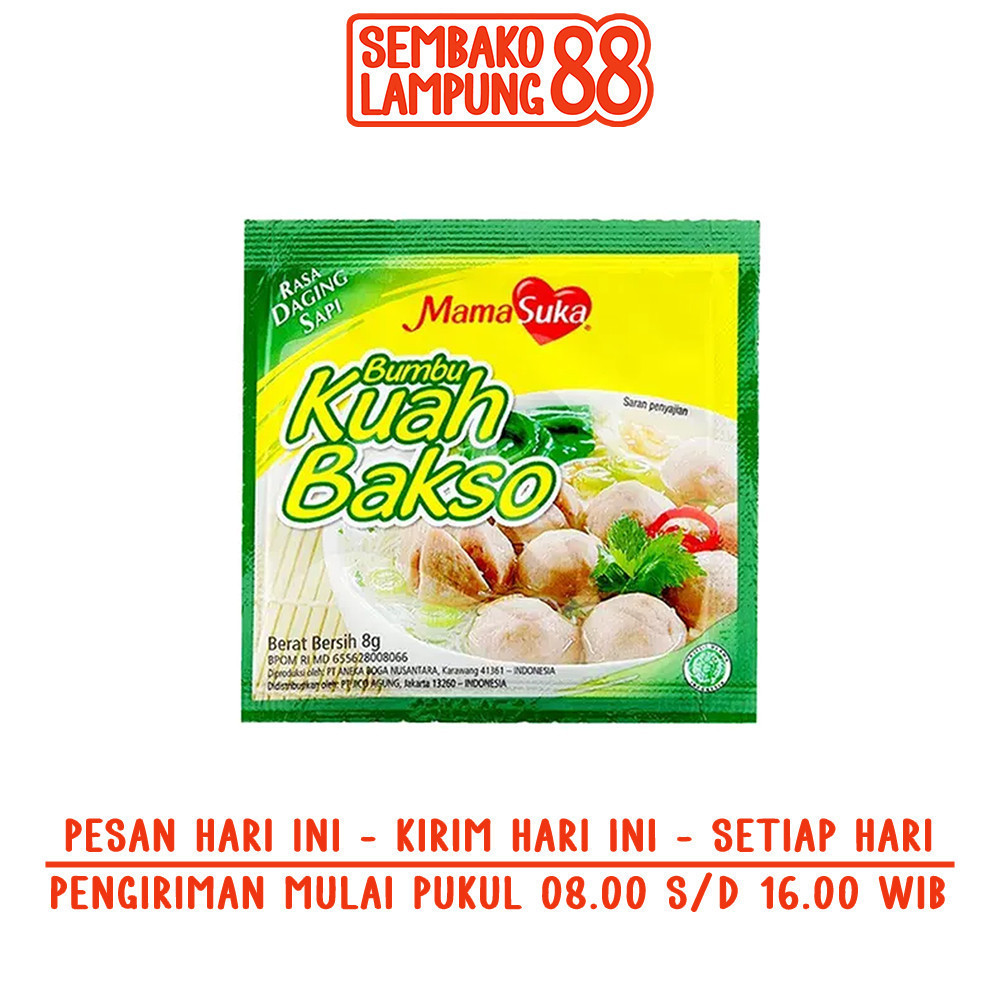 

Kuah Bakso Mama Suka 8 Gr | Sembako Lampung 88