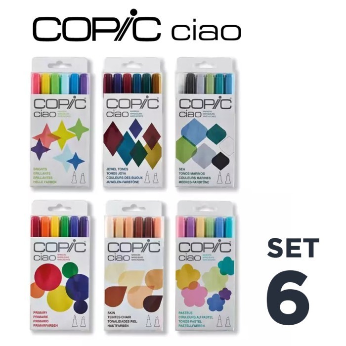 

Terbaru Copic Ciao Set 6 Graphic Marker Alcohol Based Dye Ink Refillable Promo Terlaris