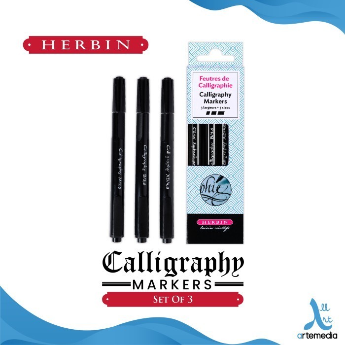 

Terbaru Spidol Kaligrafi Herbin Calligraphy Marker Pen Set 3 Promo Terlaris