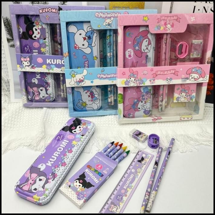 

TERBARU ALAT TULIS SET EDISI SANRIO STATIONERY SET ATK KOTAK TEMPAT PENSIL !!!!!!