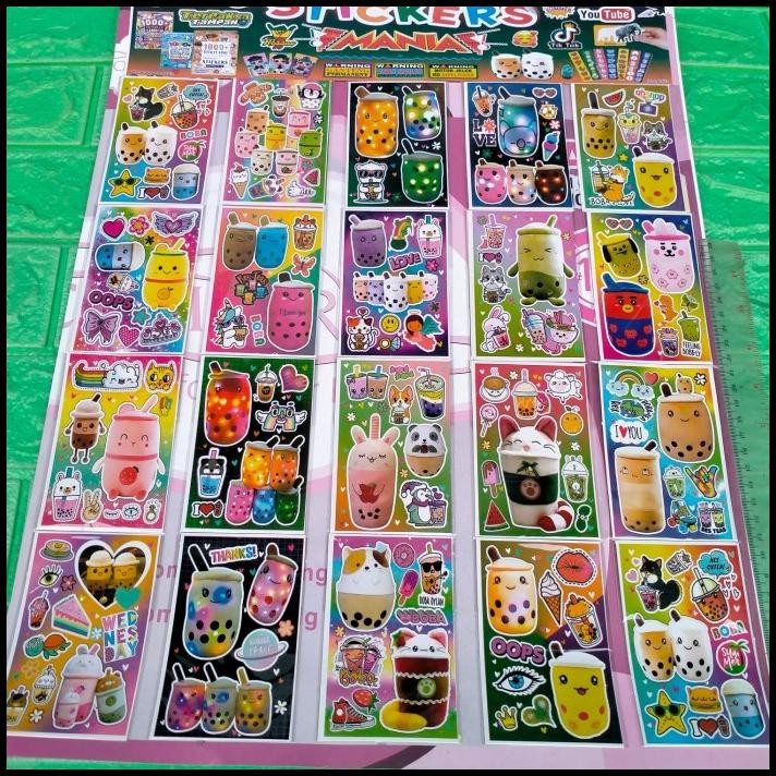 

GRATIS ONGKIR 20 SACHET/1 PAPAN MAINAN STIKER GAMBAR BOBA VIRAL TERBARU TERMURAH !!