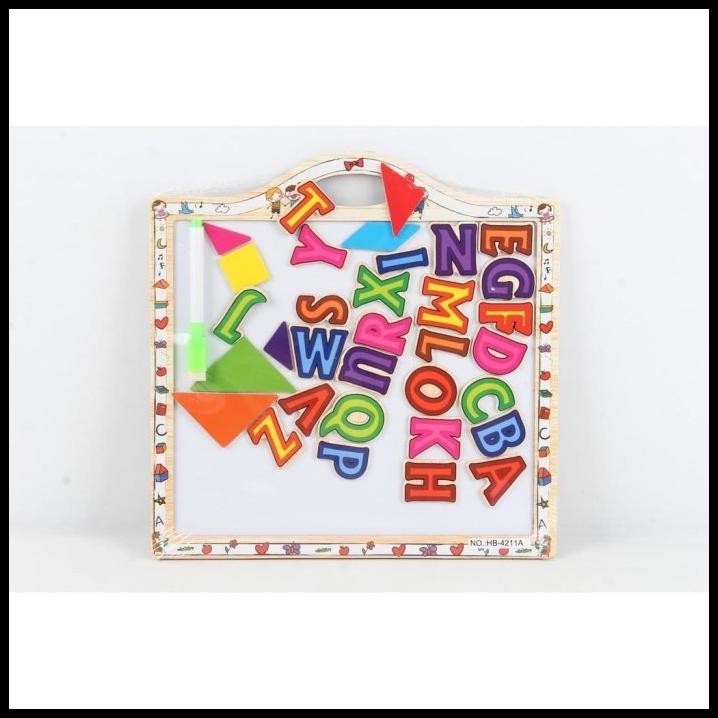 

DISKON WHITE BOARD ALPHABET/ PAPAN TULIS MAINAN ANAK ALFABET HURUF