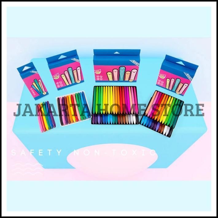 

BEST DEAL CRAYON WATERPROOF NON TOXIC / KRAYON GAMBAR ANAK TAHAN AIR !!
