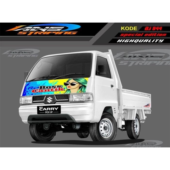 Decal Sticker Kap Mobil Carry/ Stiker Kabin Depan Mobil Carry Pick Up