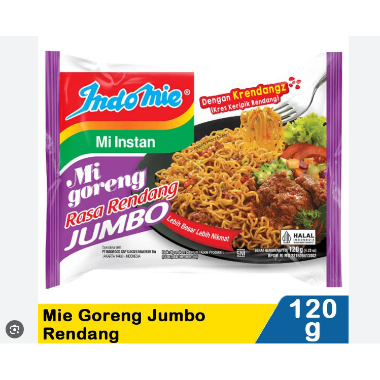 Mie Indomie Rendang Jumbo Original