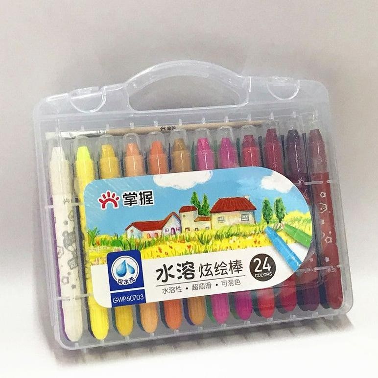 

If56 CRAYON GRASP / CRAYON GRASP MATA SEDANG / SILKY CRAYON / WATER SOLUBLE CRAYON / KRAYON WARNA Original