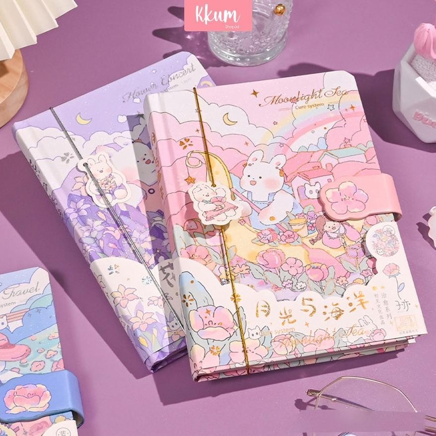 

nl-8 Notebook rabbit cute/ Buku tulis karakter lucu/ Buku catatan jurnal diary Terlaris