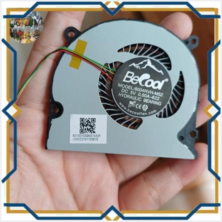 [SCP] FAN LAPTOP NOTEBOOK INFINIX X2 5V 0.50A BECOOL MODEL 6004RVH-M52