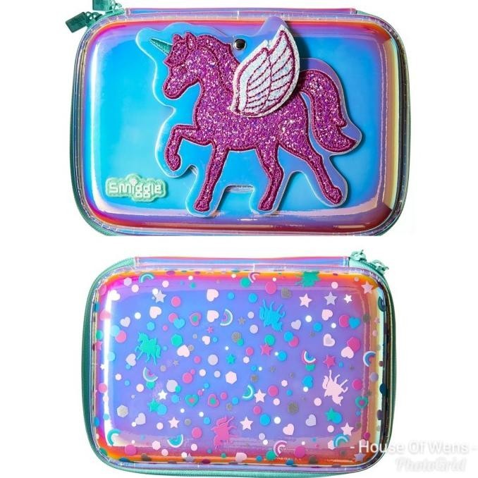 

New Sale Smiggle Believe Hardtop Pencil Case With Mirror - Tempat Pensil Smiggl Limited Edition