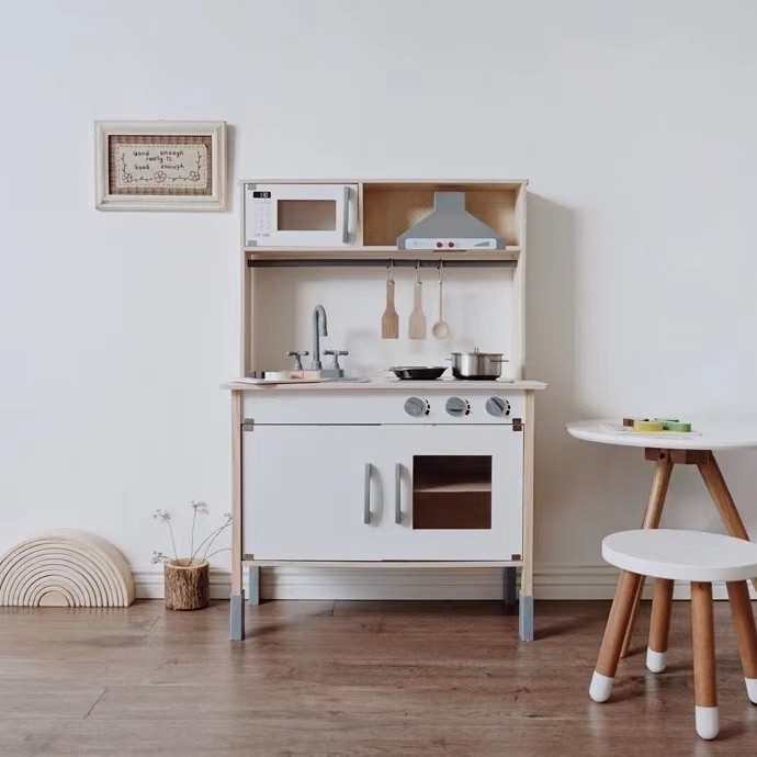 Nunukids Nona Kitchen Set Mainan Kayu Anak Masak Dapur Pretend Play