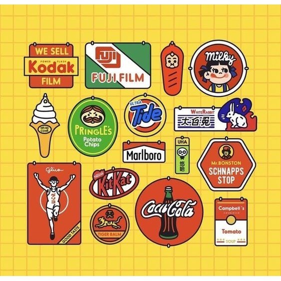 

Stiker brand | Stiker scrapbook HP laptop vinyl