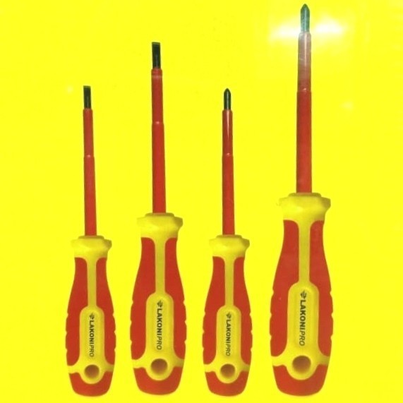 Insulation Srewdriver Set 4 PCS LAKONI PRO - Obeng Listrik LAKONI PRO