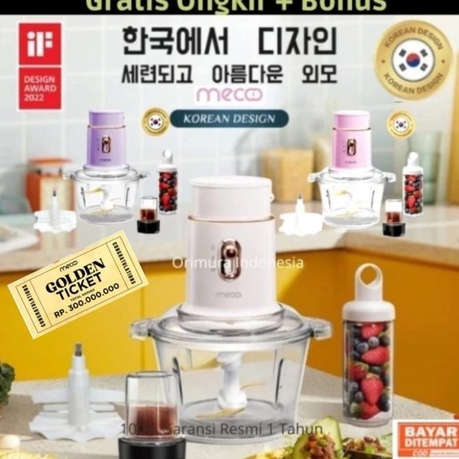 Mecoo Blender Bumbu - Multi Blender Mini Mecoo 5 In 1 Chopper Saimadinar37