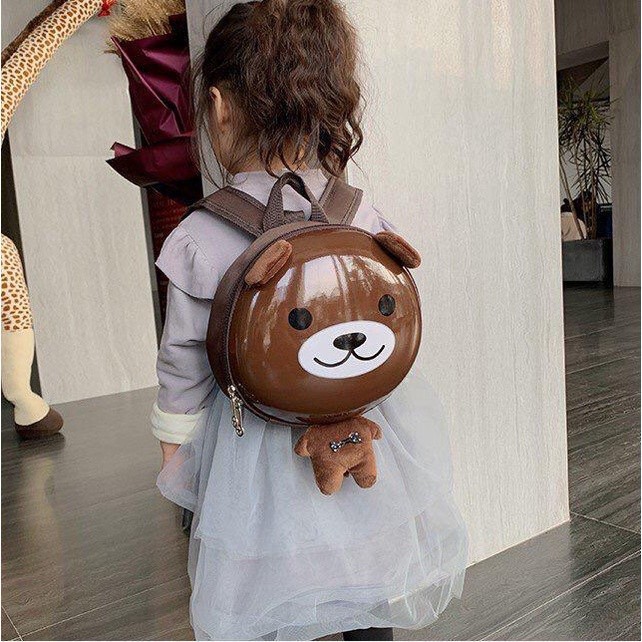 EQh Lullabear - Tas Ransel Anak El Telur Glossy Original Karakter Lucu Murah / Tas Donat Waterproof