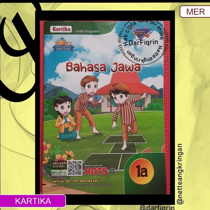 LKS Bahasa Jawa Kelas 1 2 3 4 5 6 Semester 1 SD/MI KURMER Kurikulum Merdeka-Kartika-HOTS-Yunika