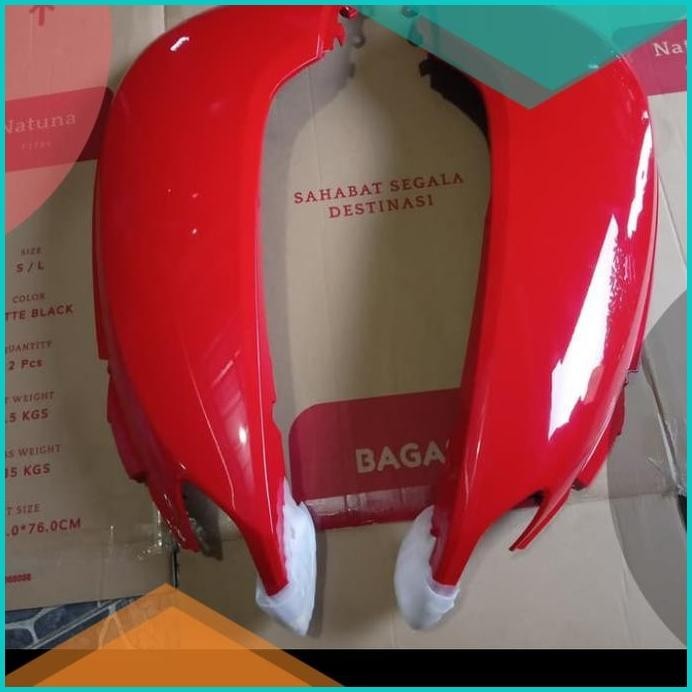 Cover body Scoopy fi 2017 2019 merah / cover body scoopy donat merah 1