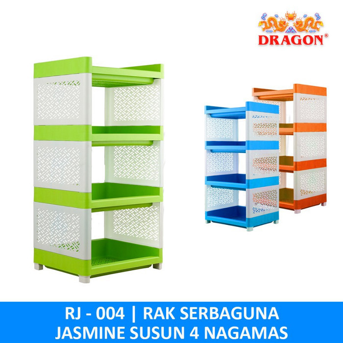Rak Serbaguna Susun 4 Nagamas Jasmine Rak Plastik Susun 4