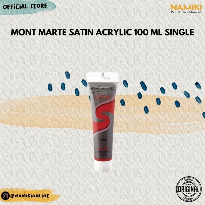 

Mont Marte Satin Acrylic 100 ml single - Yellow Orange