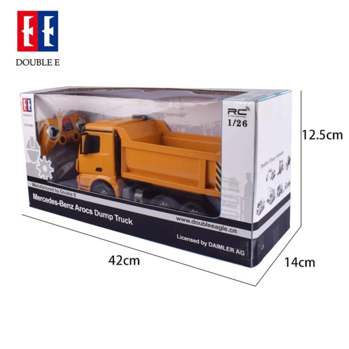 Double E Rc E570-003 Mercedes-Benz Rc Dump Truck 1/26 Scale 2.4Ghz