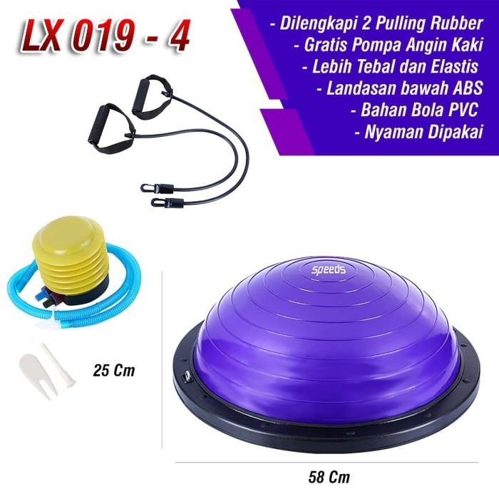 Bosu Ball Balance Step Trainer Bola Yoga Fitness Balancing Step Speeds