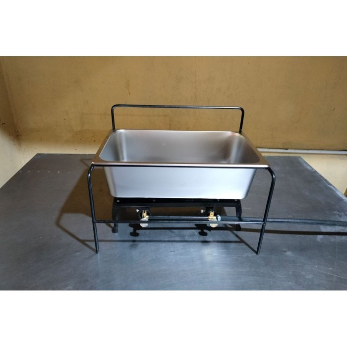 Panci Penggorengan 12 Liter + Kompor Seribu Mata 2 Tungku + Rangka