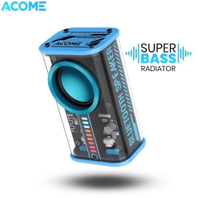 Acome Speaker Wireless Bluetooth 5 Portable Ipx7 Waterproof Tws 5W A8 Fagenor