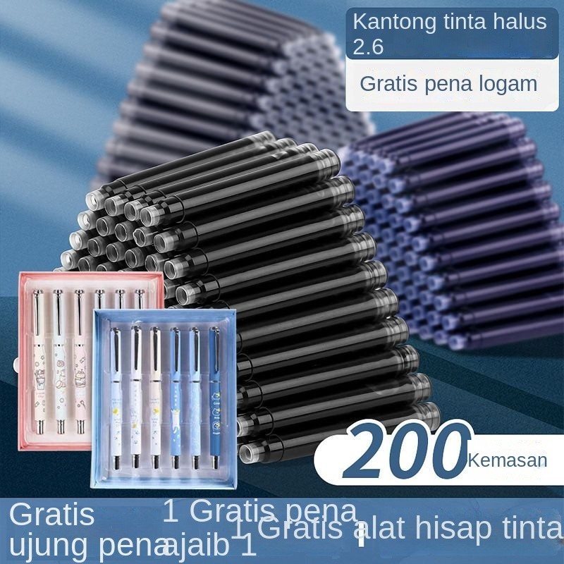 

Pena Tinta Kantung Dapat Dihapus Kartun Segar Pena Metalik