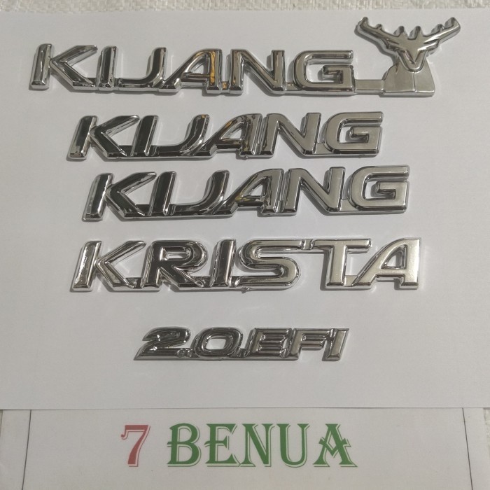 Emblem Kijang Krista 2.0Efi Chrome