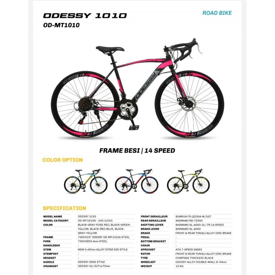 SEPEDA BALAP ROADBIKE ODESSY 700C