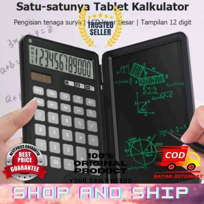 

KALKULATOR ILMIAH TERLIPAT DENGAN TABLET TULIS DIGITAL DRAWING PAD