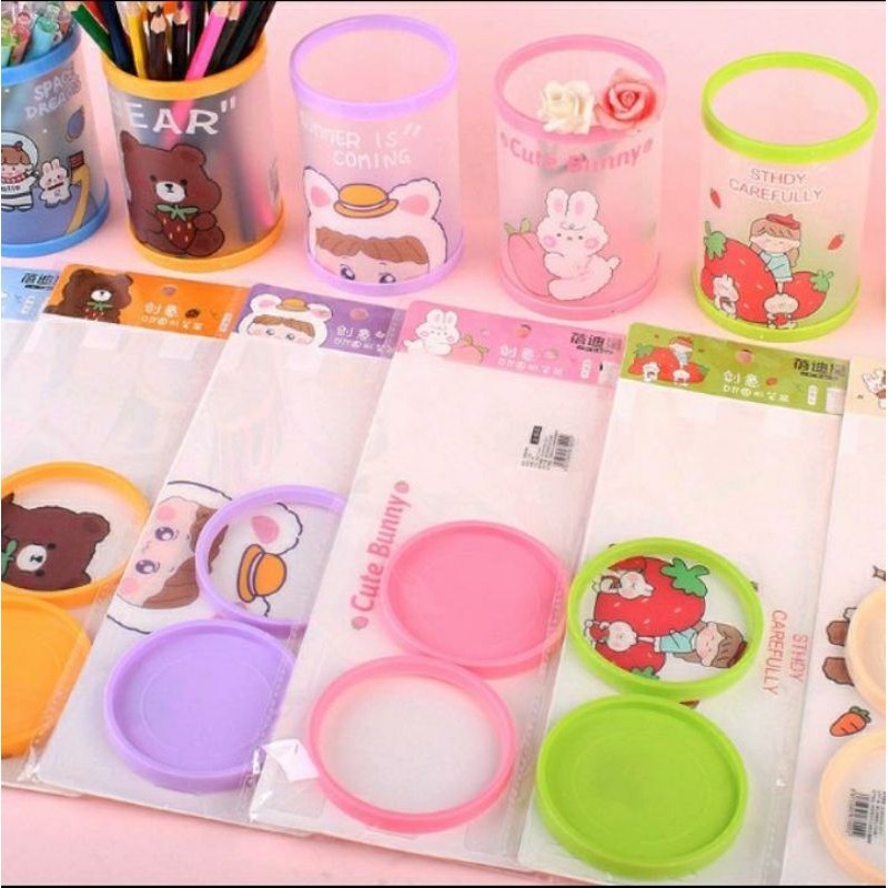 

Tempat Pensil Motif Lucu / Penyimpanan Pensil Pola Unik