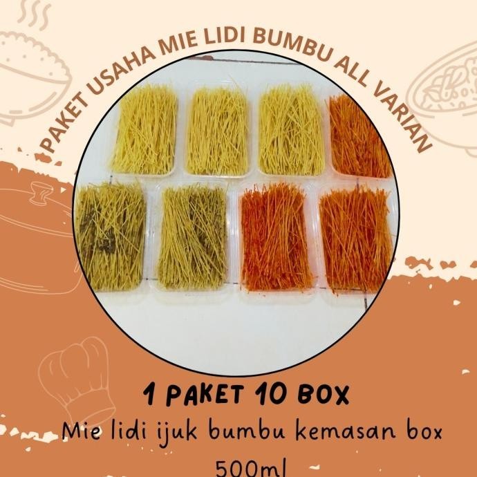

paket hemat 10 box mie lidi ijuk allvarian termurah PS88