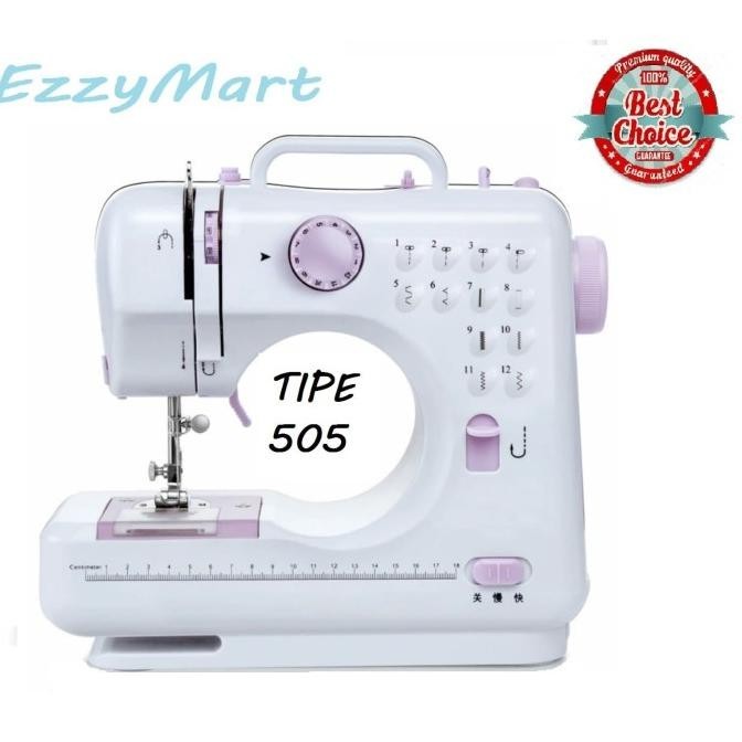Mesin jahit mini portable SM 505 (12 Pola Jahitan)