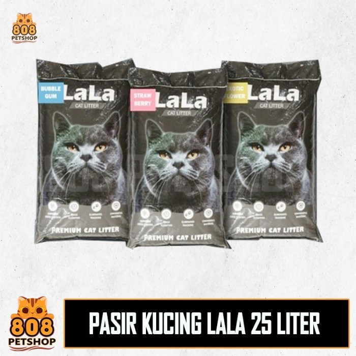 Pasir Kucing Lala 25 Liter - Pasir Wangi Gumpal Lala Cat Litter 25L