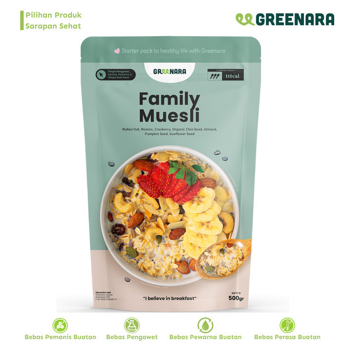 

Andan Family Muesli 500Gr / Sarapan Sehat
