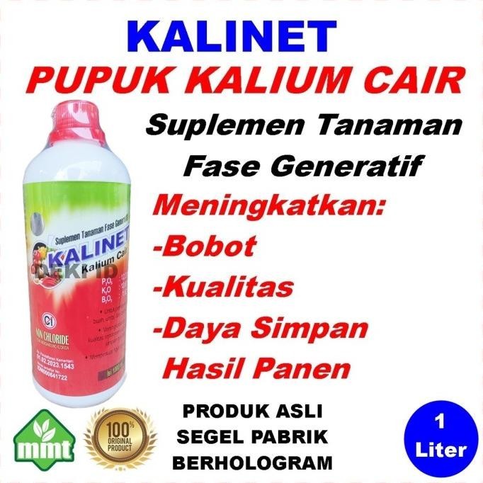 Kalinet 1 L Pupuk Kalium Cair Pembuahan Generatif Tanaman Pemanis Buah
