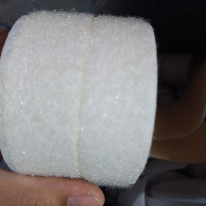 velcro perekat warna putih lebar 10cm (2 roll = kasar dan halus)