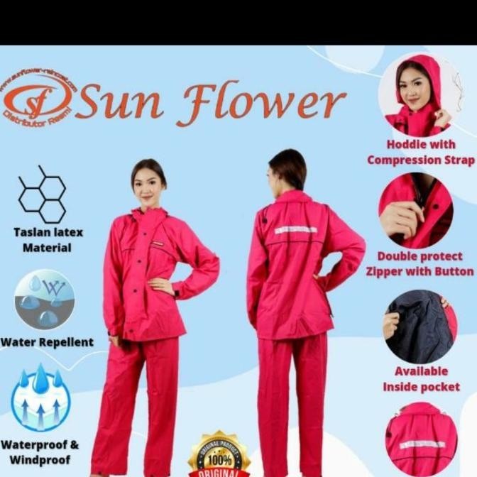 jas hujan sunflower original