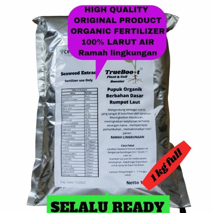 Seaweed extract Pupuk Organik ( 1 kg )