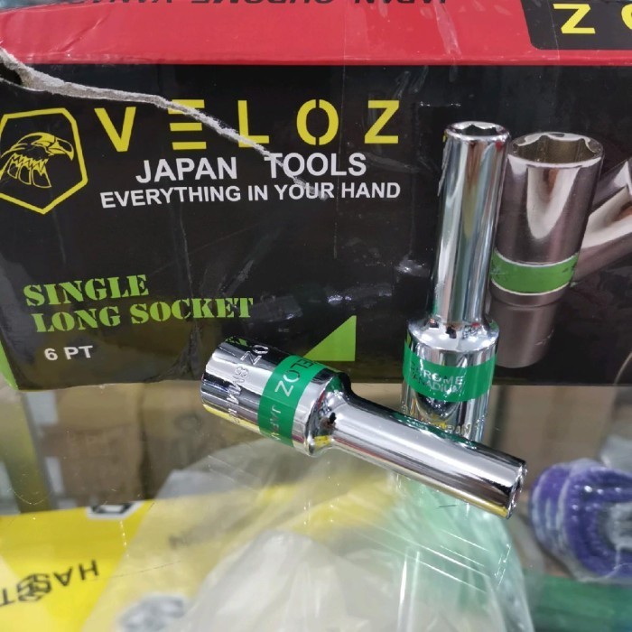@#@#@#] Mata sok panjang 8mm Veloz socket deep wall 1/2" 6 pt mata shock sock