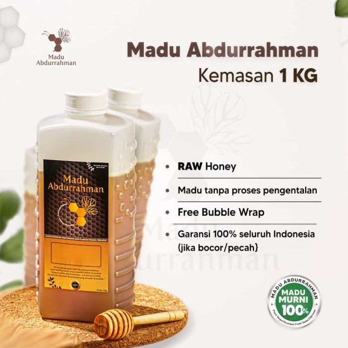 

Madu Abdurrahman 1 Kg - Madu Mentah Murni Bersanad - Raw Honey