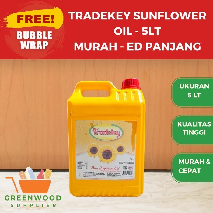 

Brom Tradekey Sunflower Oil / Minyak Bunga Matahari - 5Lt [Ekspedisi]