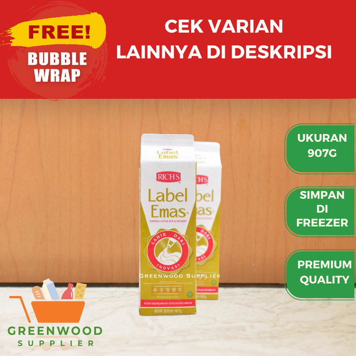 

Brom [Karton] Richs Gold Label Whipping Cream - 907G