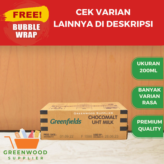 

Brom [Karton] Greenfields Susu Uht Choco Malt 200Ml