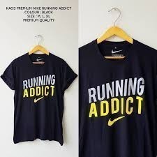 Kaos T Shirt Pria Running Addict Nike