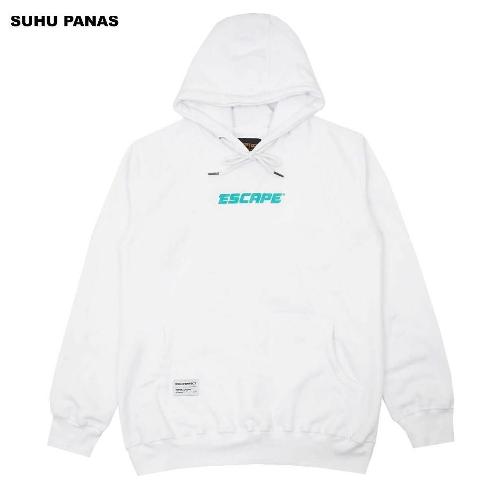 Hoodie Distro Pria Keren Thermo Simple Whitfld White Pria