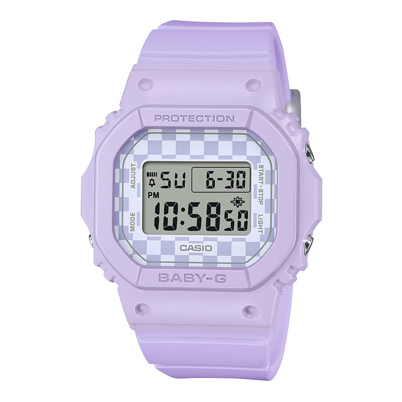 Jam Tangan Wanita Casio Baby-G BGD-565GS-6DR Street Skate Culture Ladies Digital Dial Purple Resin B