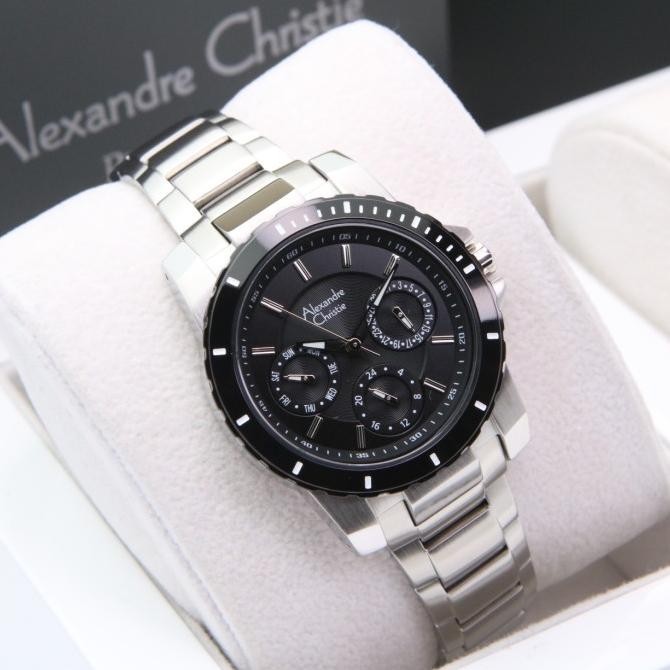 ALEXANDRE CHRISTIE. AC 6141. SILVER BLACK. LADIES. ORIGINAL